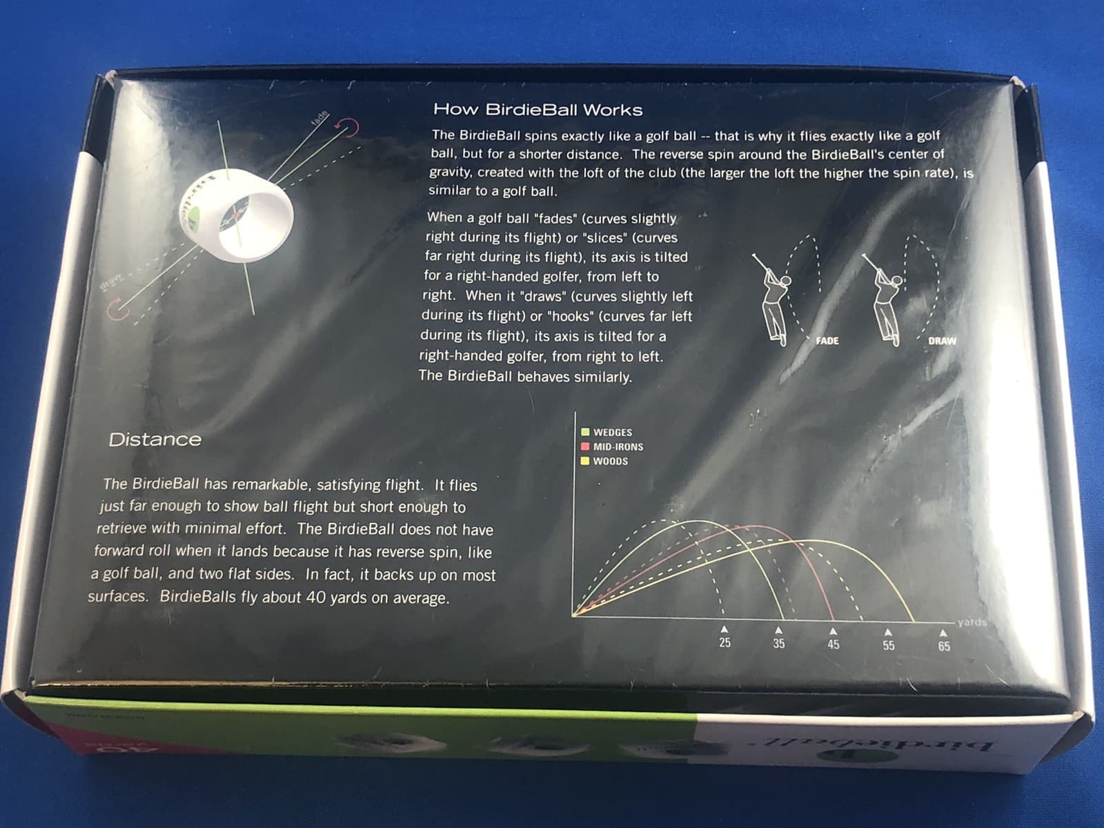 SEALED BRAND NEW BOX OF 1 DOZEN BIRDIE BALL PRACTICE BALLS - 40 YARDS DISTANCE 4