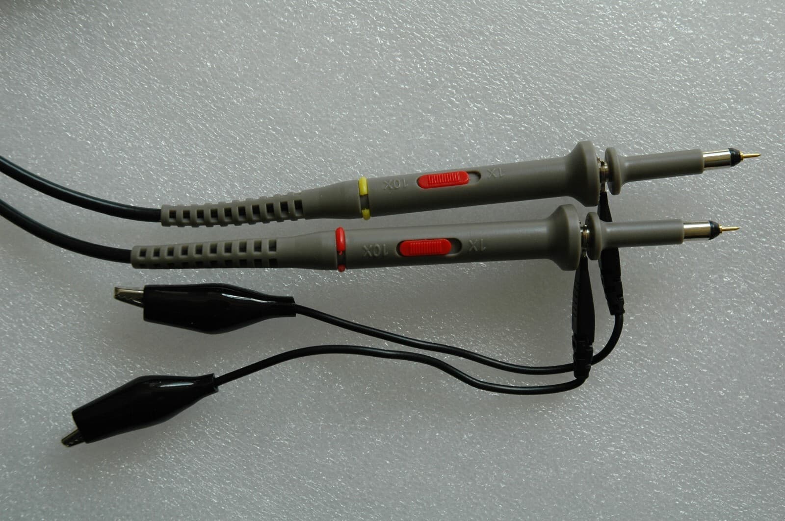 2x 100MHz Oscilloscope Scope analyzer Clip Probe test leads kit for HP Tektronix 5