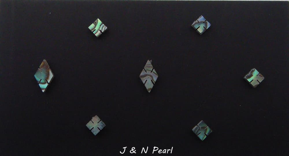 Slotted Diamonds & Squares PA Inlay Set for Martin Style Guitars,7pcs 4