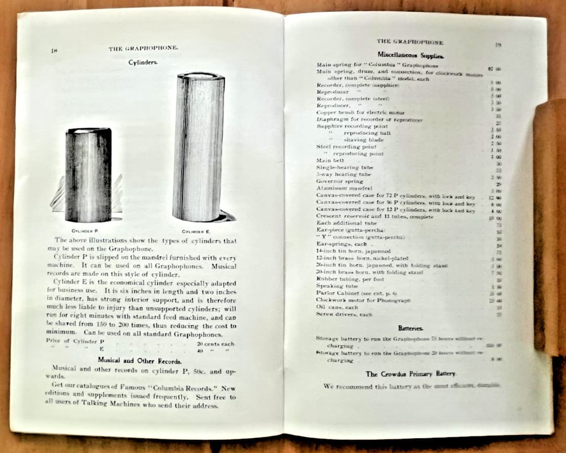 1896 Graphophone reprinted sales catalog James A Foster & Co Providence R I 5