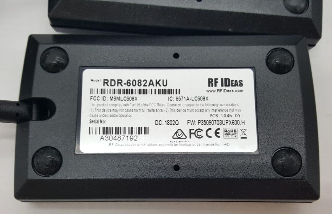 Lot of (5) Wave ID RDR-6082AKU pcProx RF Ideas Smart Card USB Reader 5