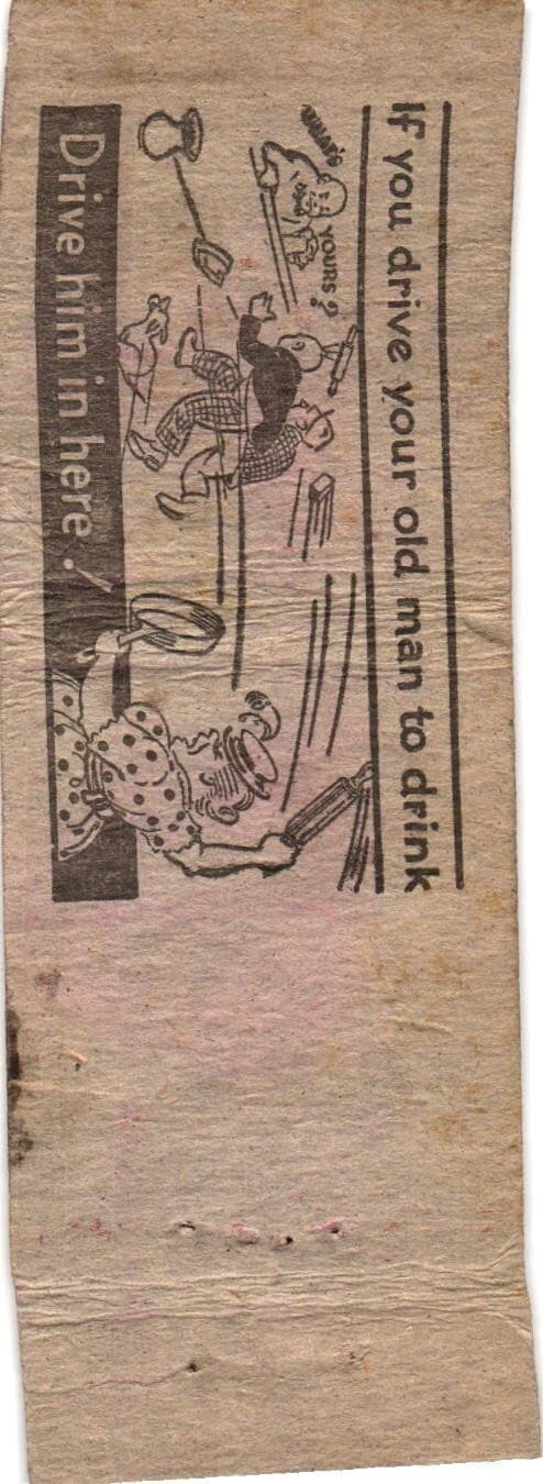 Hank's Tavern, Moline, Illinois Vintage Matchbook Cover 2