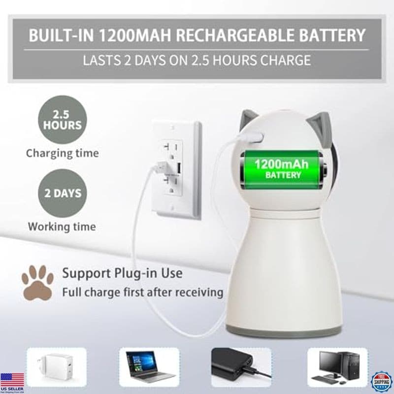 4th Gen Rechargeable Laser Cat Toy - Motion Activated with Random Trajectory 4