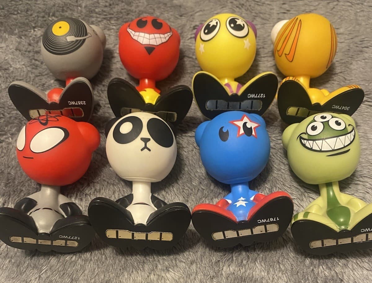 U.B. Funkeys Figure Lot Of 9 W/ Base CD & Manual Red Deuce Scratch Xener Rare 3