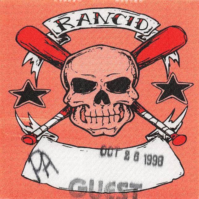 Rancid 1998 Orange Guest Cloth Variant