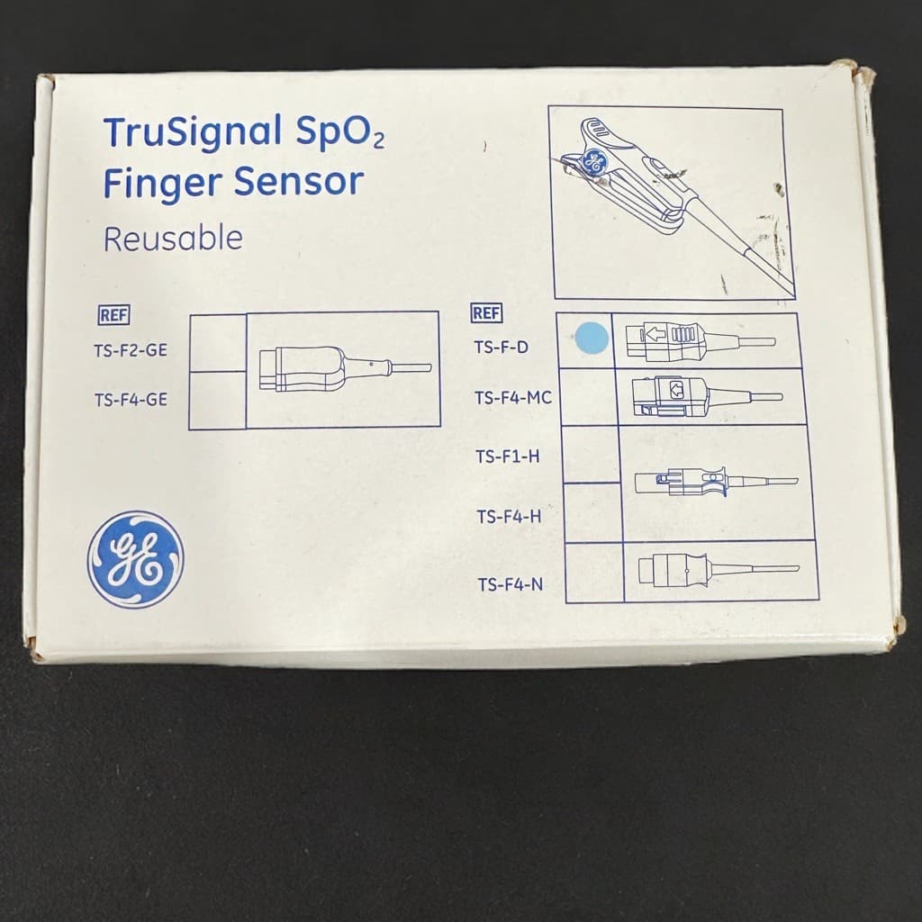 NEW GE TruSignal SpO2 TS-F-D Adult Finger Clip Sensor Reusable 2