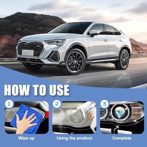 2025 Automotive Headlight Restoration Kit,Headlight Cleaner for Cars,Headlight  4