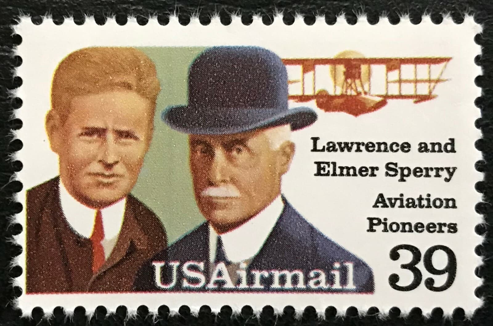 1985 Scott #C114, 39¢, AIRMAIL - LAWRENCE & ELMER SPERRY - Single - MNH -  