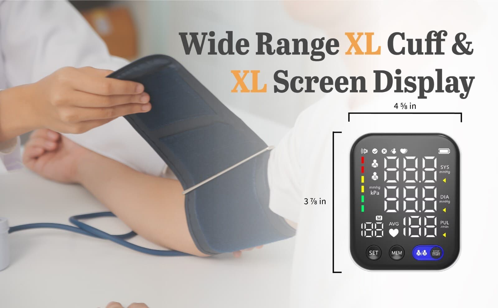 Blood pressure monitor Upper arm, Automatic Digital upper arm Blood pressure mon 6