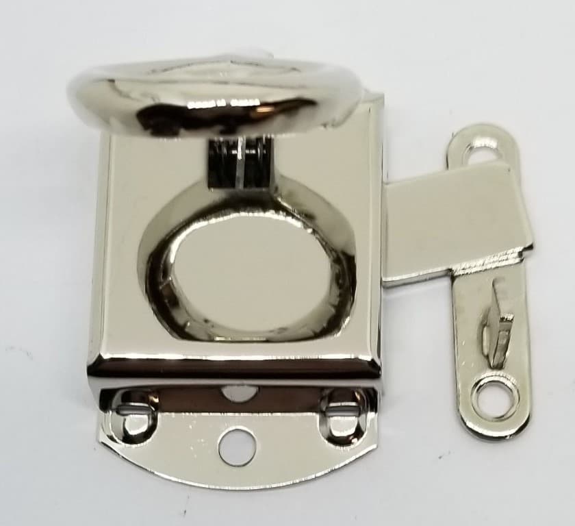 Left Hand Nickel Ring Wilson Napanee Cabinet Door Latch Hoosier Sellers antique  4