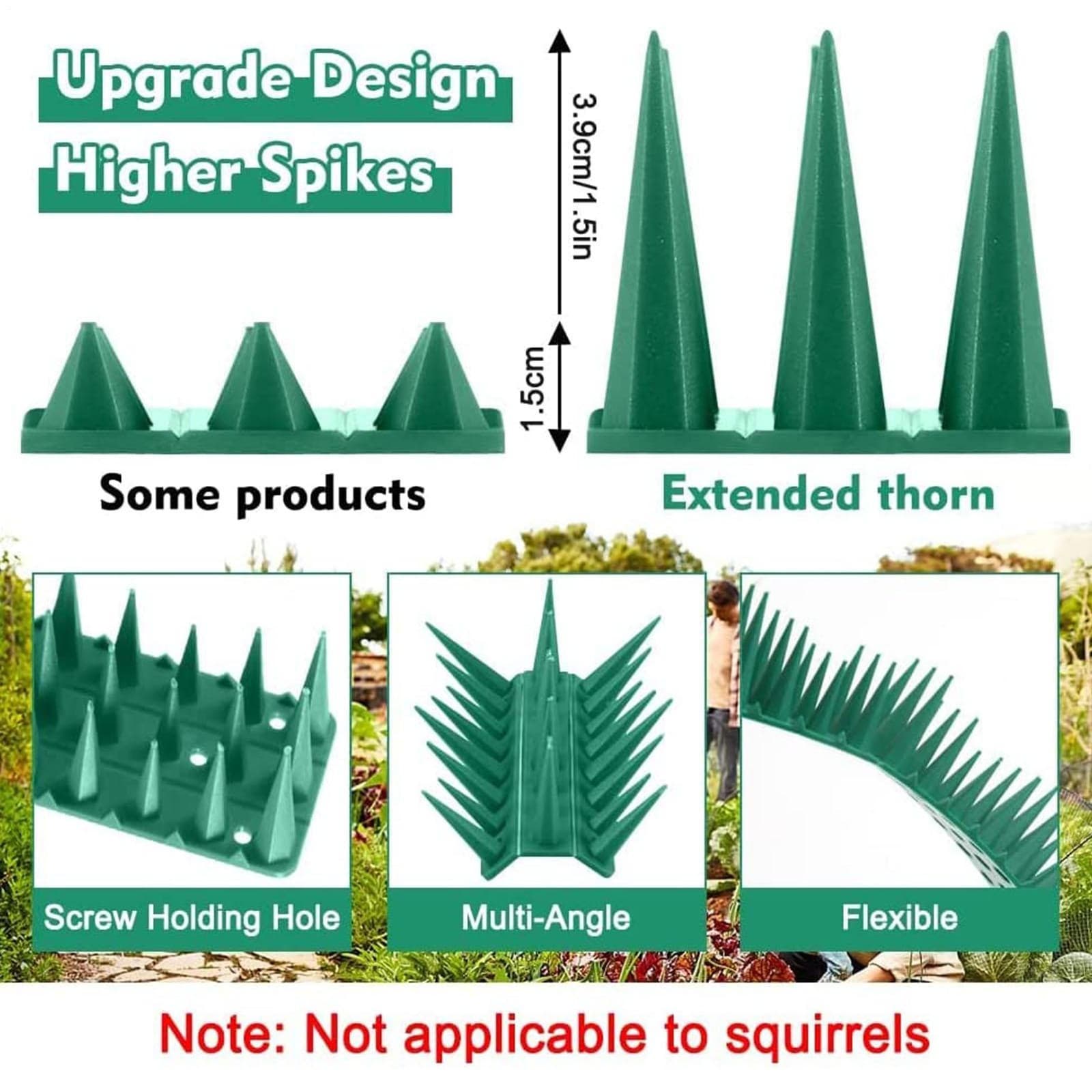 Anti Bird Spikes Cat Fence Spikes For Small Birds Pigeon Outdoor effective 6