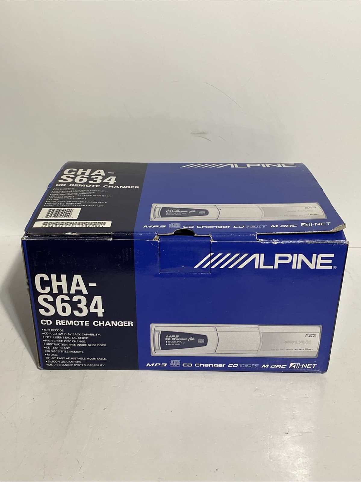 Alpine CHA-S634 CD Remote Compact Disc Changer 6 Disc Opened Box Read