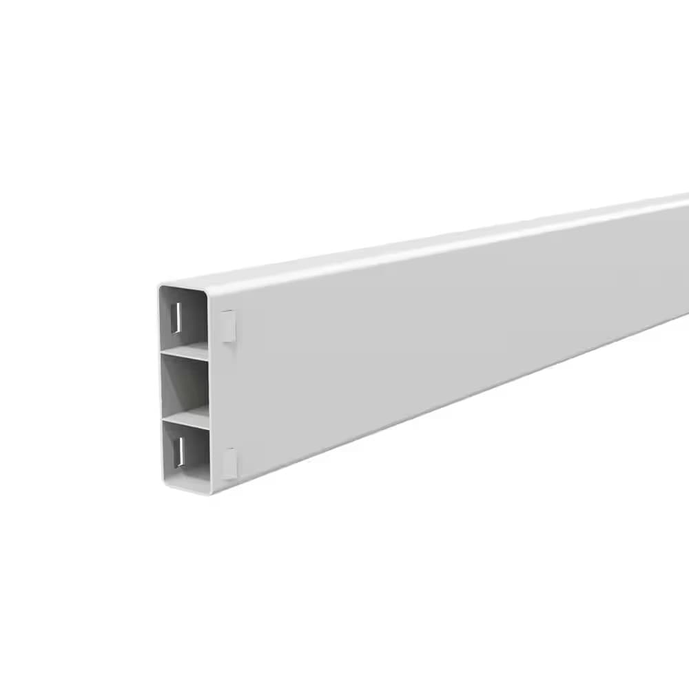 Ranch Fence Rail 8 ft High Quality Lightweight Design Vinyl White Easy Install