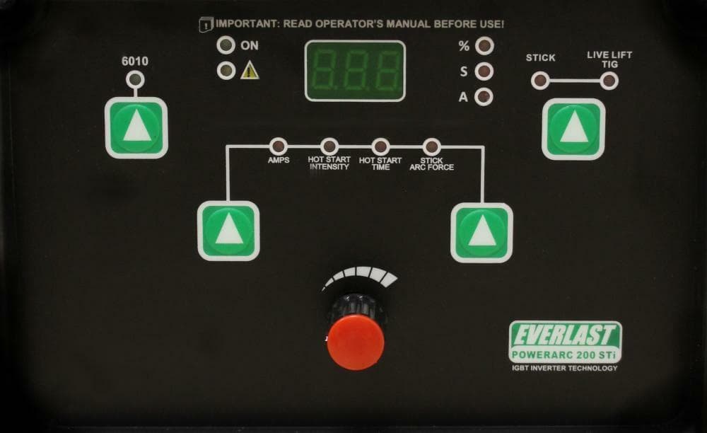 PowerArc 200STi SMAW GTAW Stick 200Amp DC TIG Welder by Everlast can do 6010 4