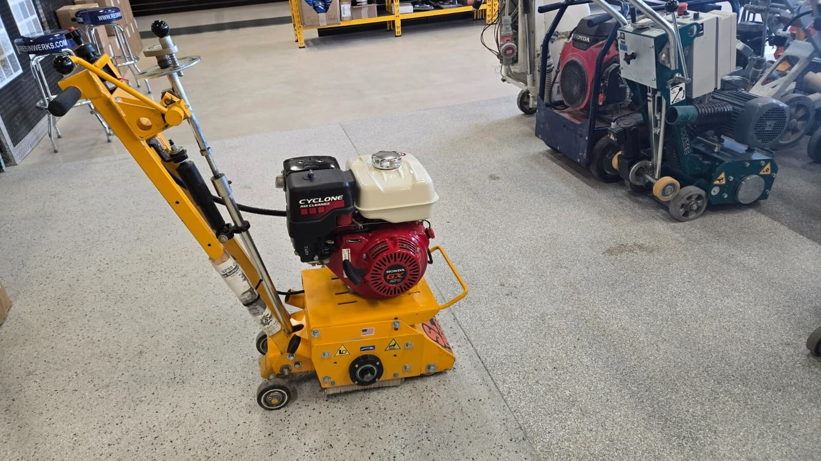 Smith SPS-8 230V Phase 1 Gas Scarifier (for surface prep on concrete)