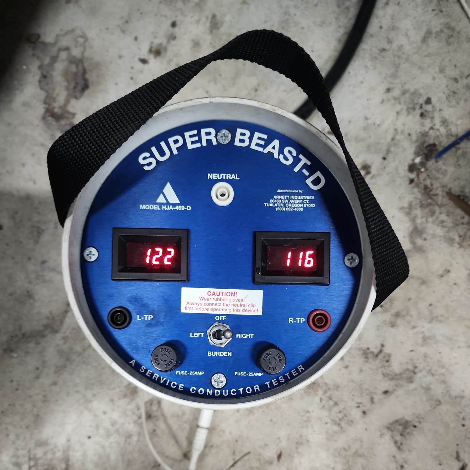 HJ Arnett Super Beast-D Service Conductor Tester HJA-469-SD 3