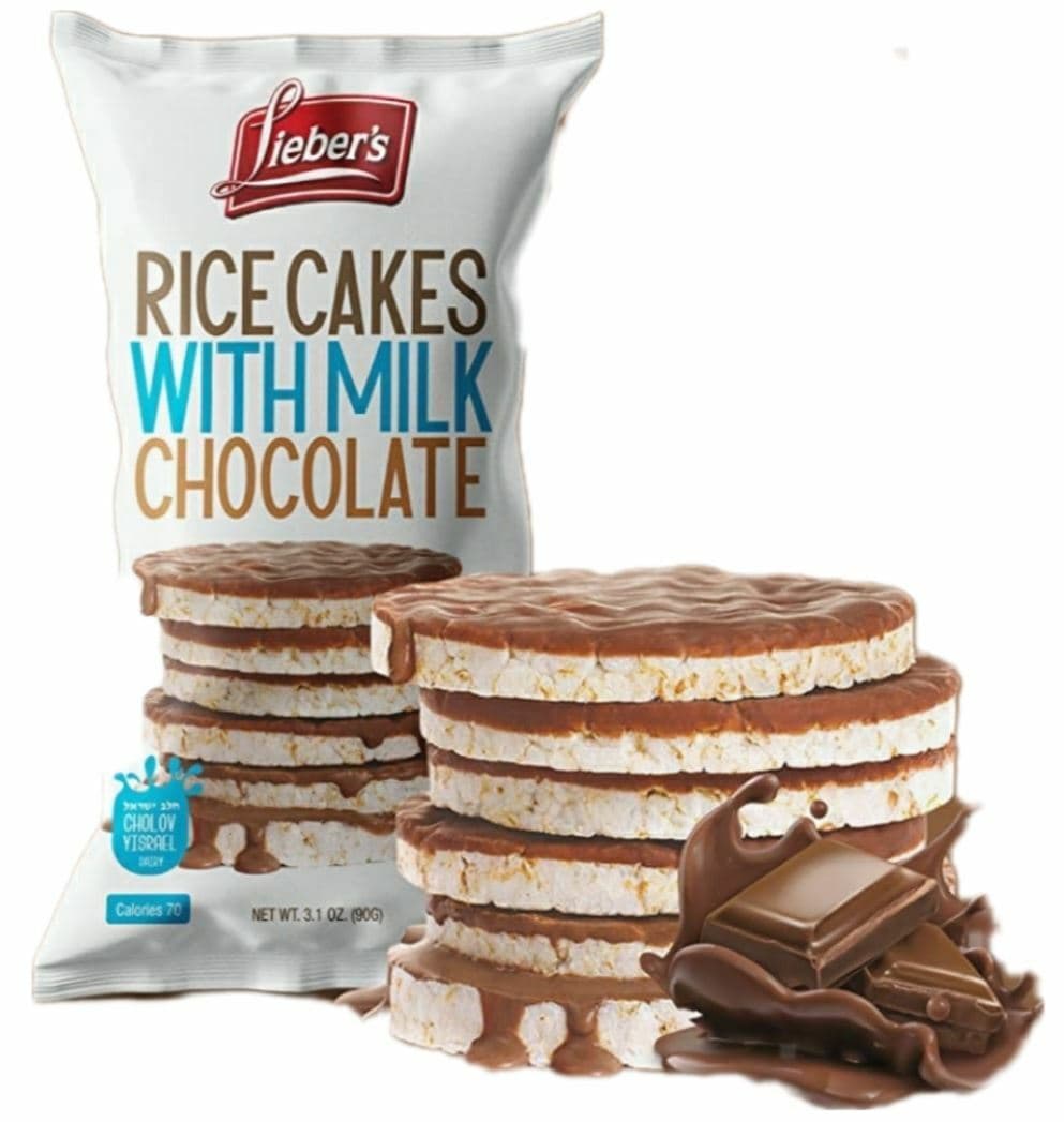 Lieber's Milk Chocolate Covered Rice Cakes, 3.1 oz (Pack of 16) 2