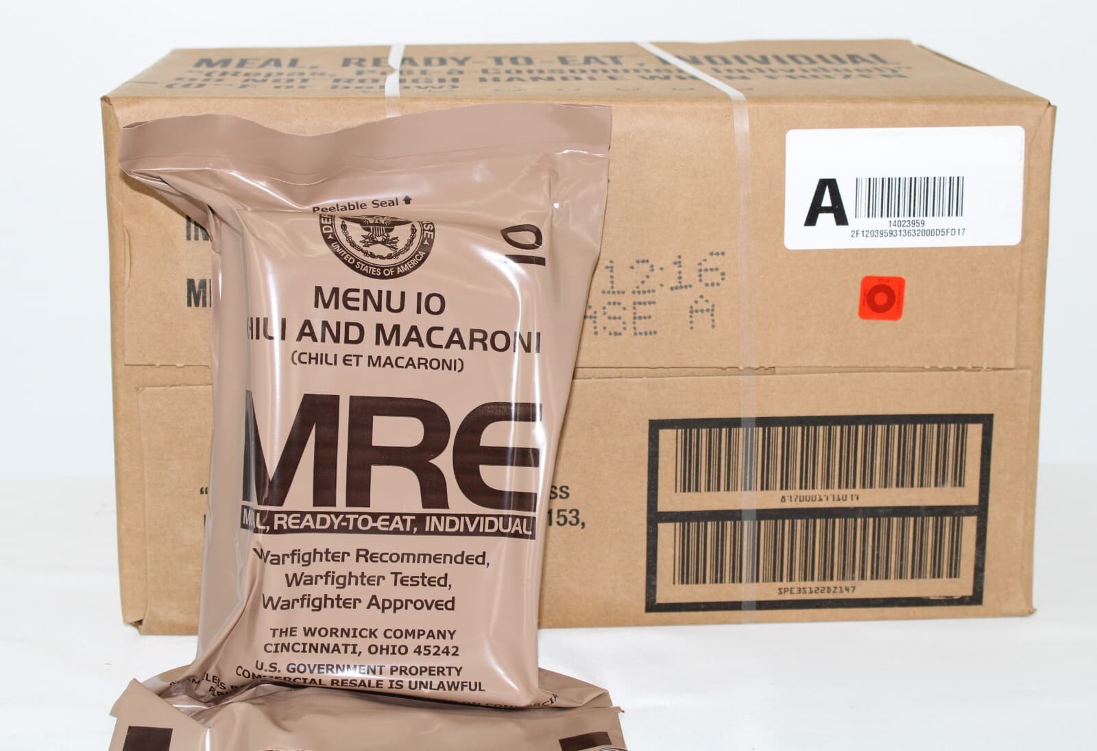 MRE U.S. Military Ready to Eat Meals INSP 2025 - Case, 1, 2, 4, 6 Pack Options 4