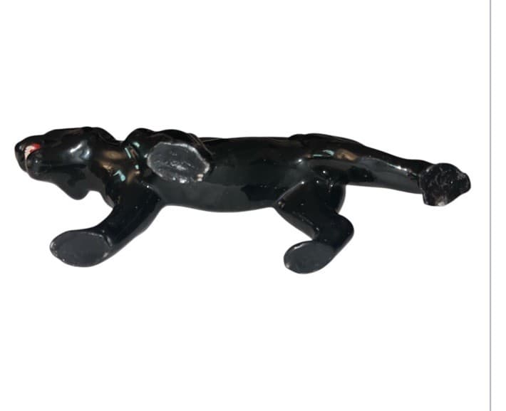 Vintage Black Panther Ceramic Coin Bank Figurine – Mid Century Retro Jungle Cat 6