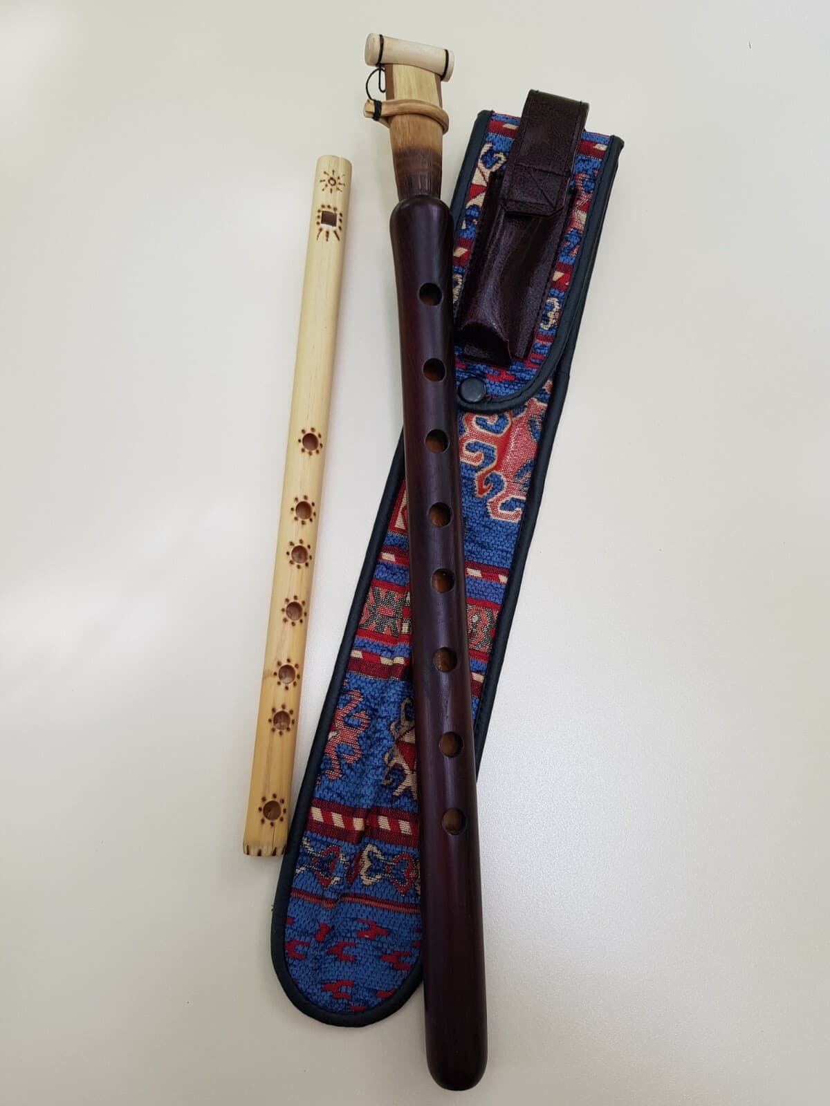 Armenian Duduk Advanced level with beautiful case with reed holder + gift flute 4