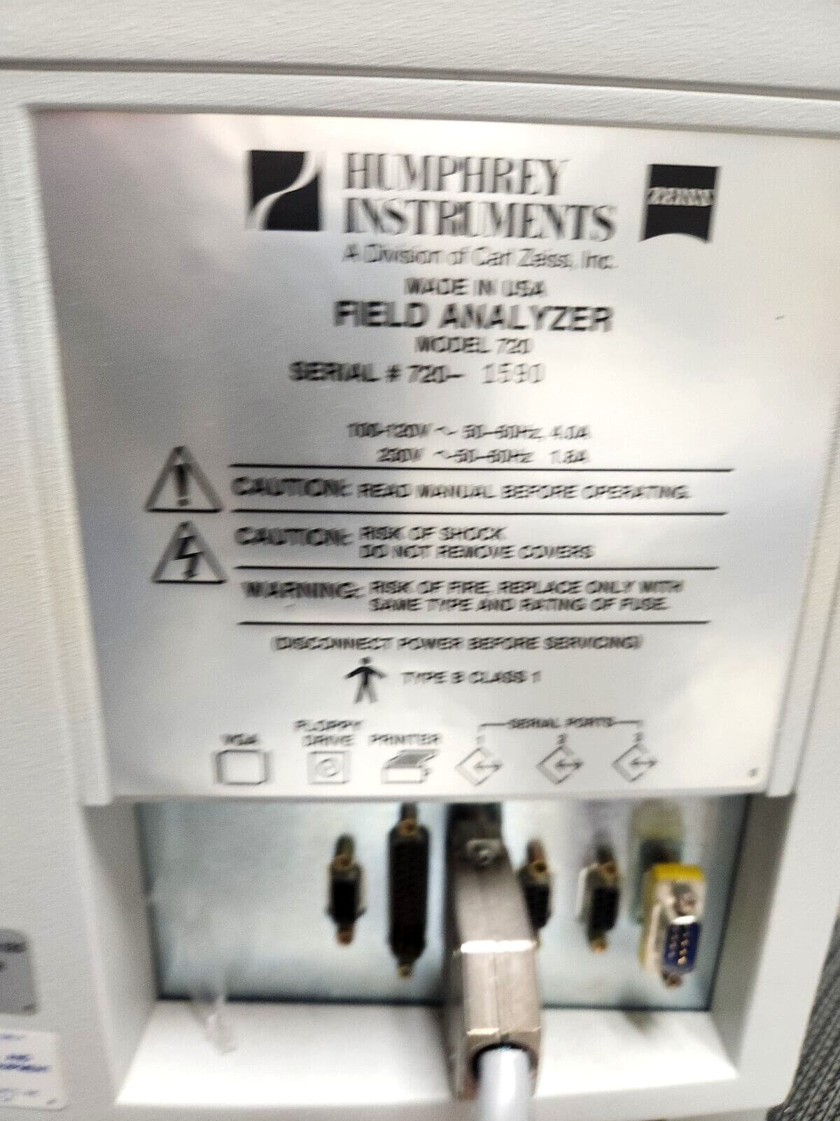 CARL ZEISS Humphrey 720 Visual Field Analyzer () 5