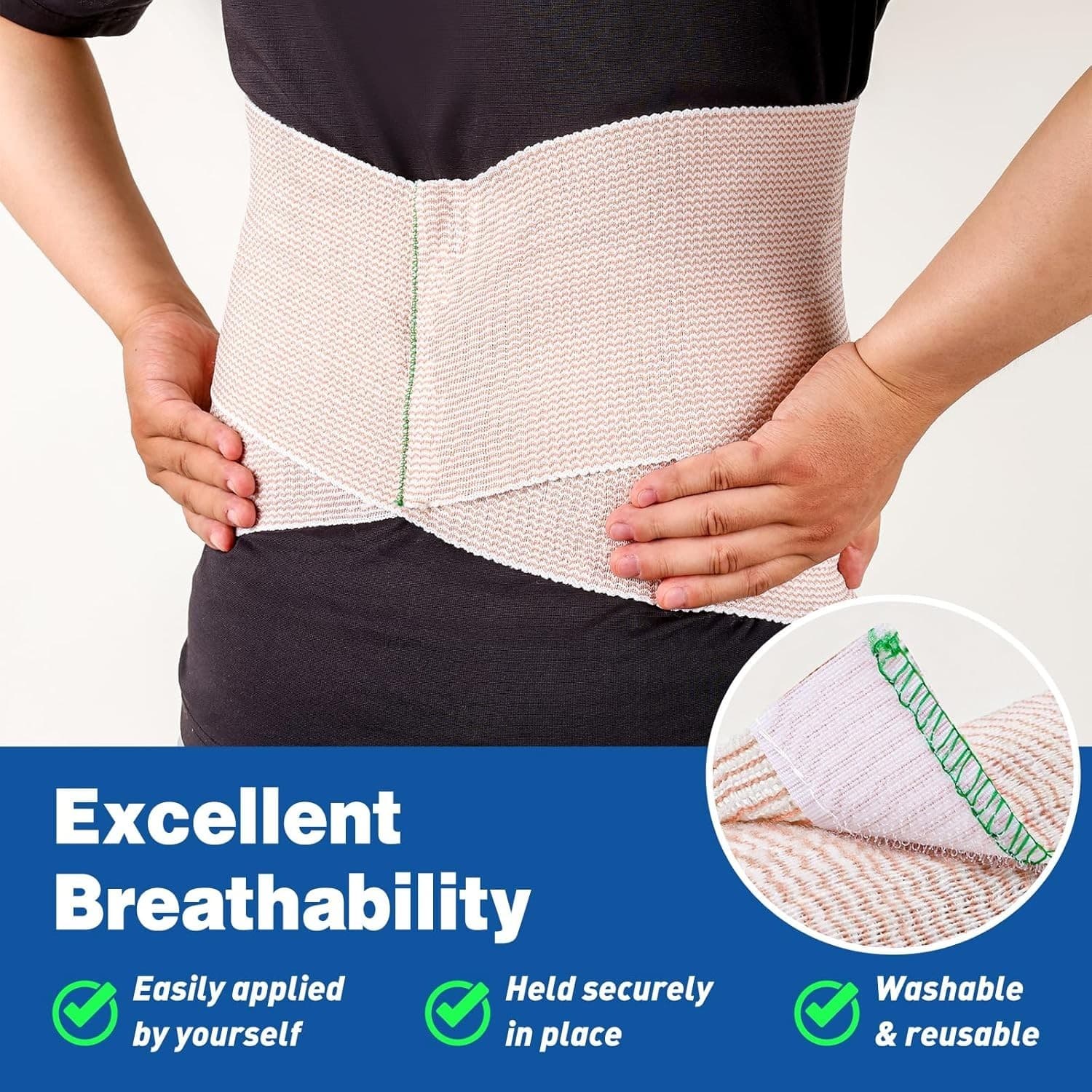 2 Pack Premium 6” Elastic Bandage Wrap – Compression Wrap for Leg, Knee, Body... 5