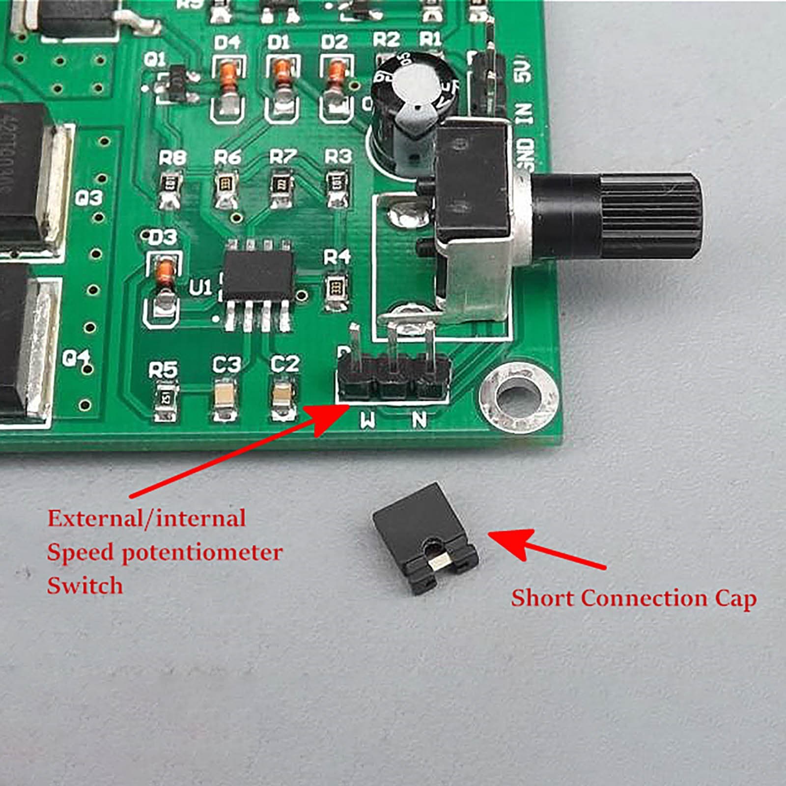 DC 5-18V 12A PWM Motor Speed Controller Board Module Adjustment Potentiometer C 5