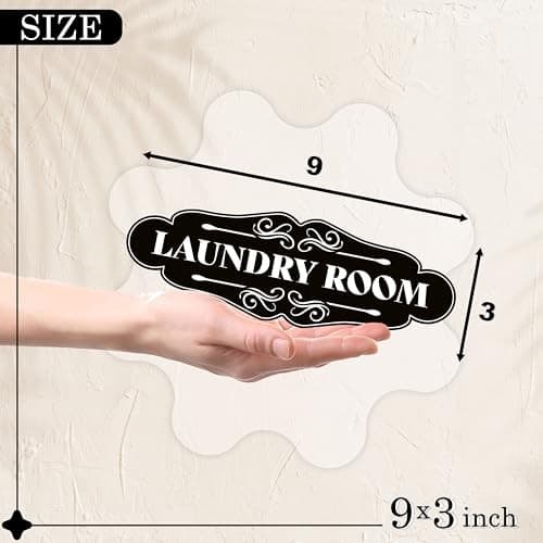 Laundry Room Sign for Door - 9x3 Dibond Laundry Decor for Room  3