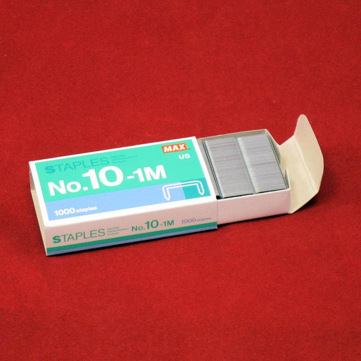 1 - 1000 Count Box of Max No 10-1M Staples for HD-10FL Mini Stapler 2