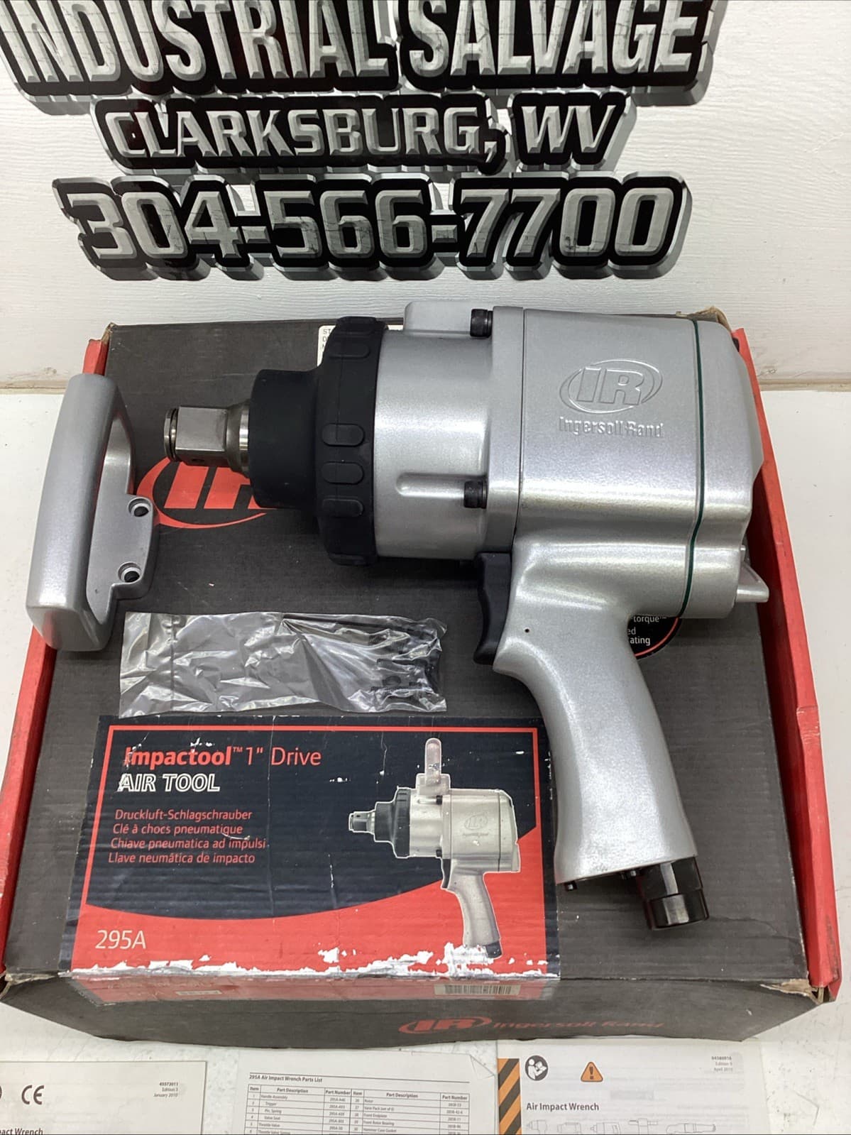 Ingersoll Rand 295A 1” Drive Impact Tool NIB 3