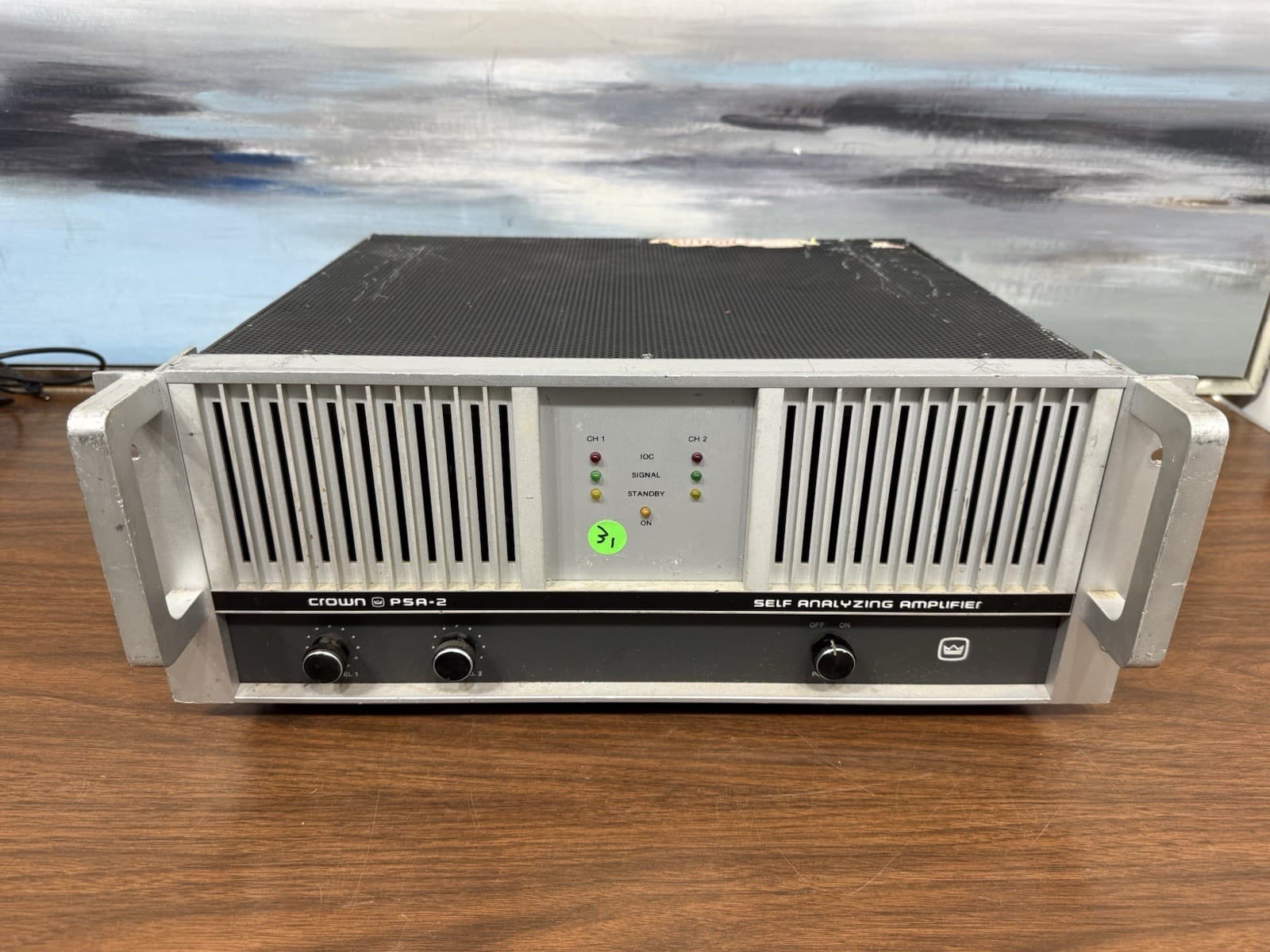 Crown PSA-2 Self-Analyzing Stereo Power Amplifier AS-IS, NOT WORKING, FOR PARTS