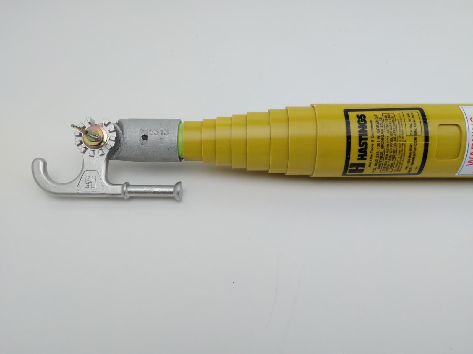 Hastings HV-240 TEL-O-POLE II  Telescopic Fiberglass Hot Stick 69"- 39.6' 2