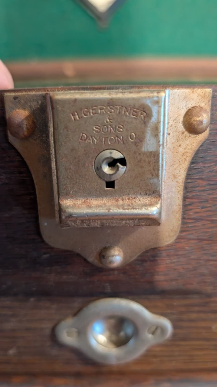  H. Gerstner & Sons Dayton Ohio  7 Drawers Wood Machinist Chest Tool Box Antique 3