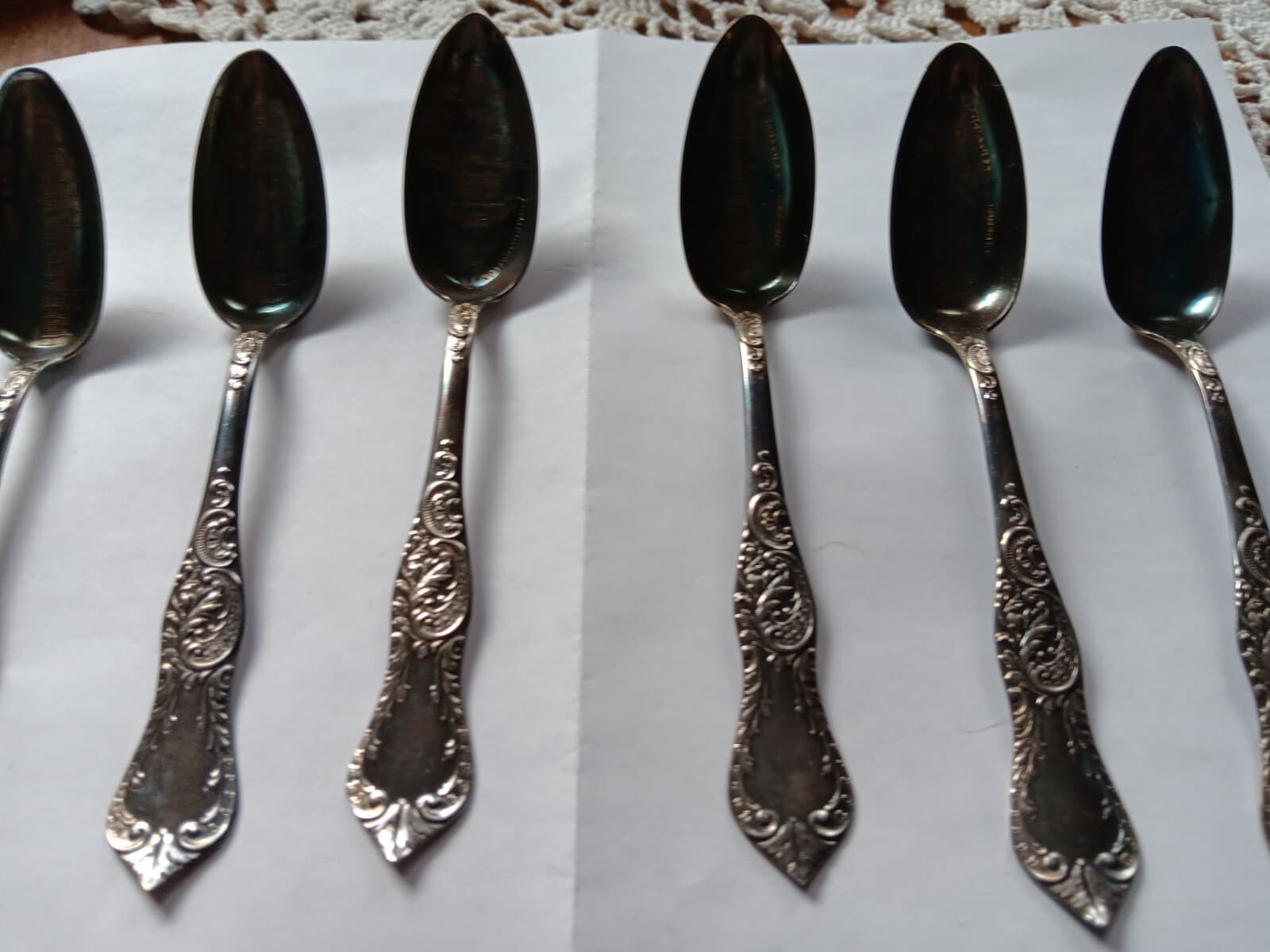 6 collector spoons Leonard MFG various government buildings