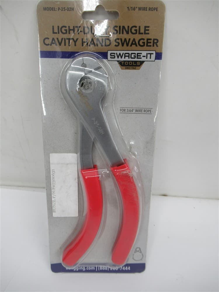 US Rigging P-25-02H , Swage-It Light-Duty Single Cavity Hand Swager 