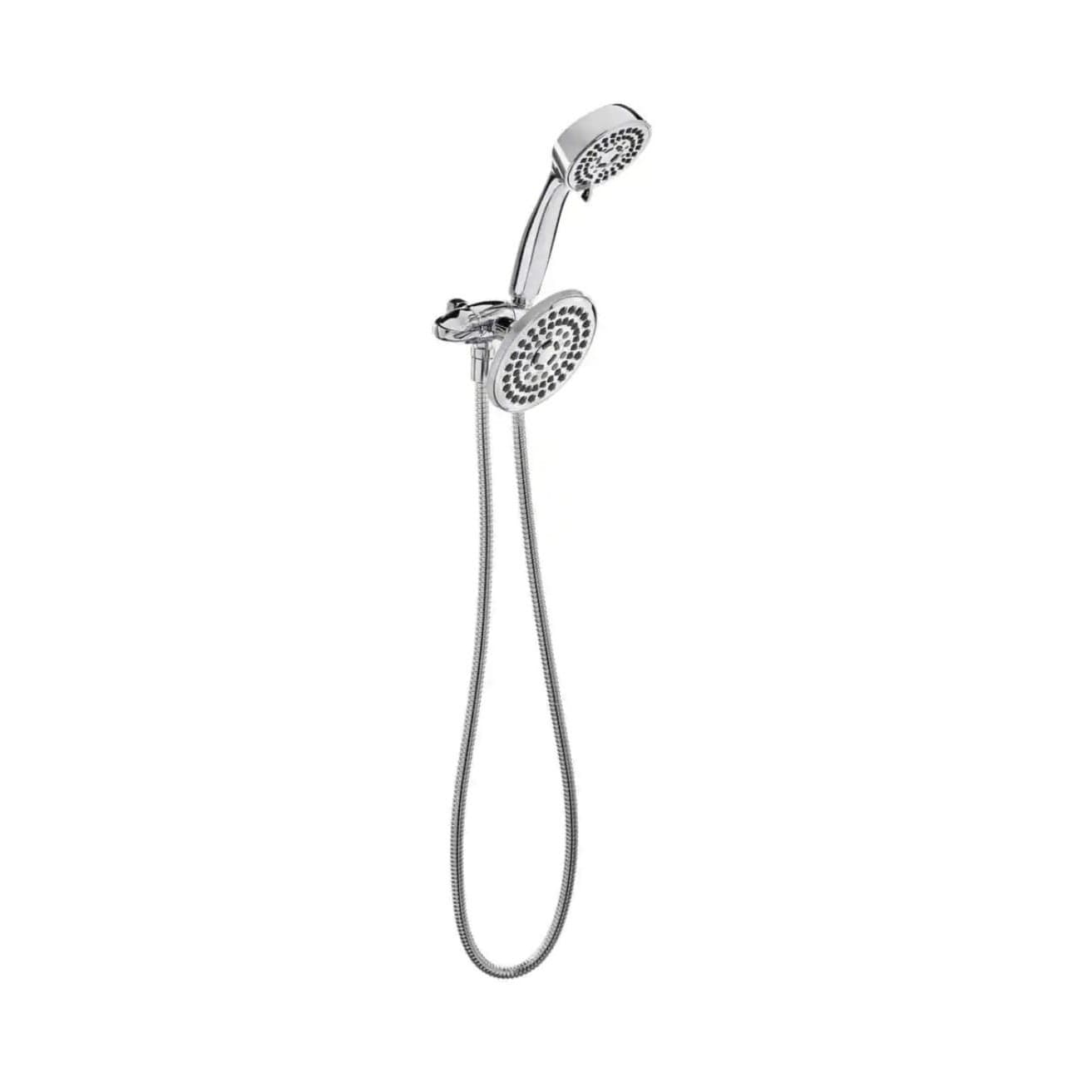 Glacier Bay 6-spray 5.5 in. Dual Shower Head and Handheld Shower Head in Chrome 3