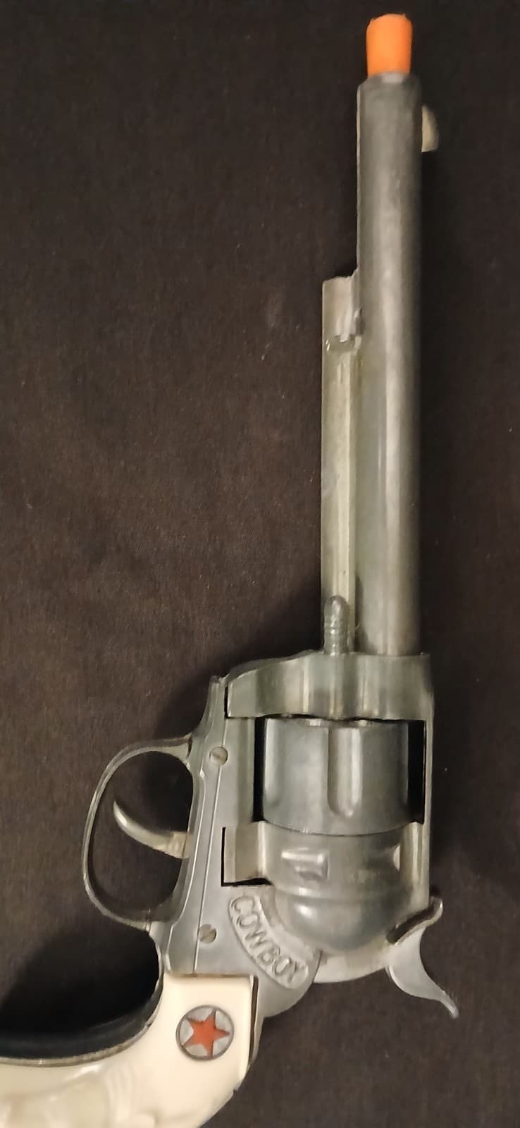 Hubley Cowboy 45 Cap Gun & Single Holster. Works and Looks Great Buy it Now . 6