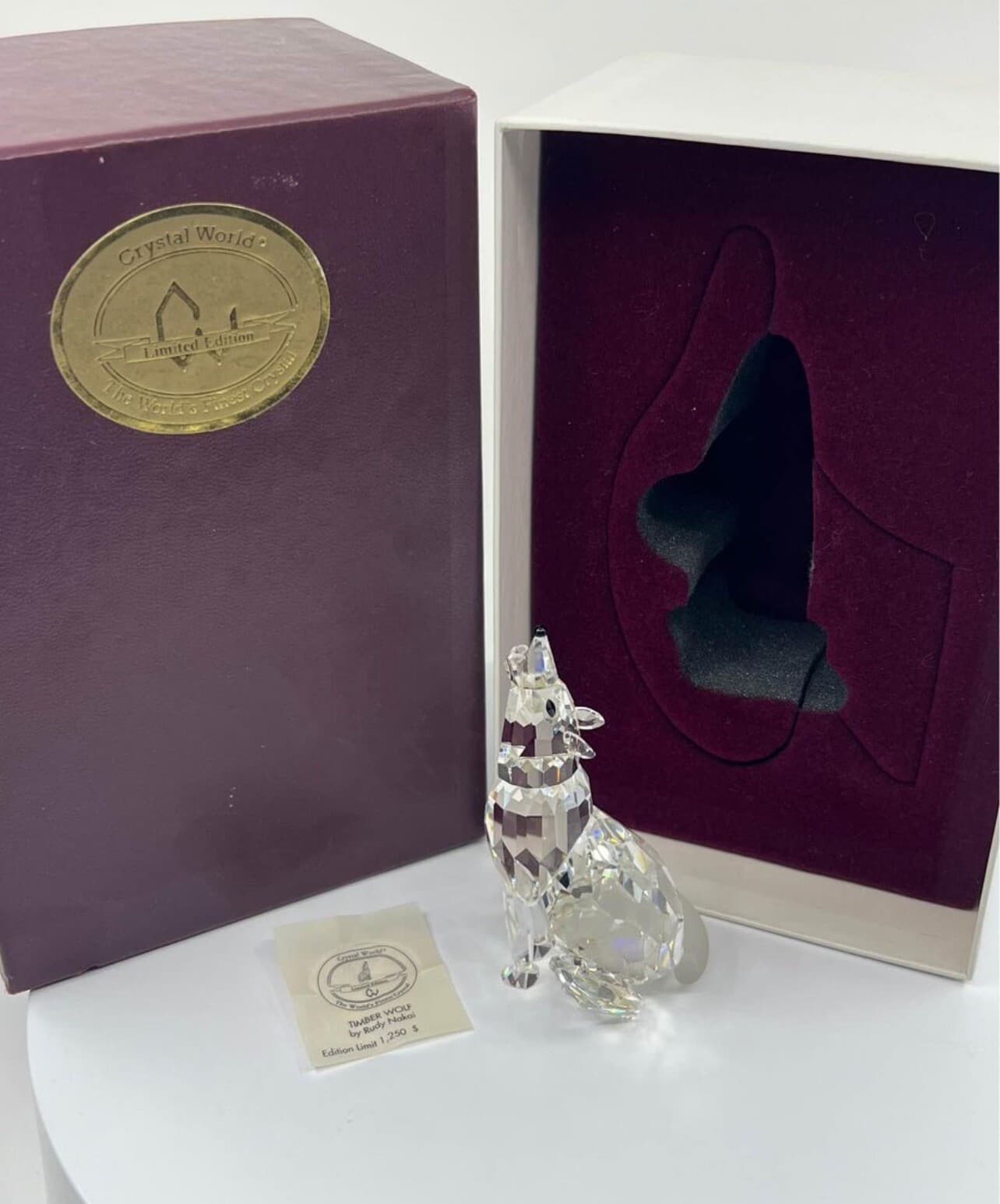 Rare - Crystal World Timber Wolf - Numbered 215/1250