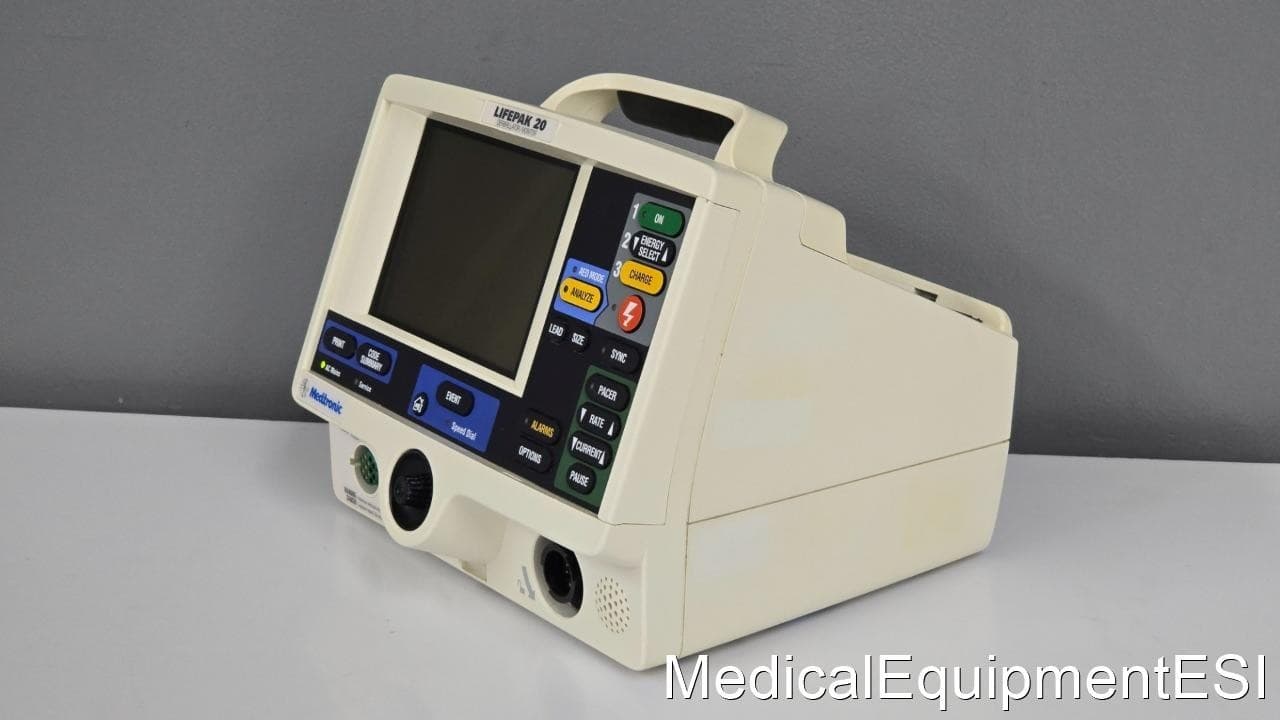 Physio Control Lifepak 20 Biphasic 3 Lead ECG Pacing Analyze 3