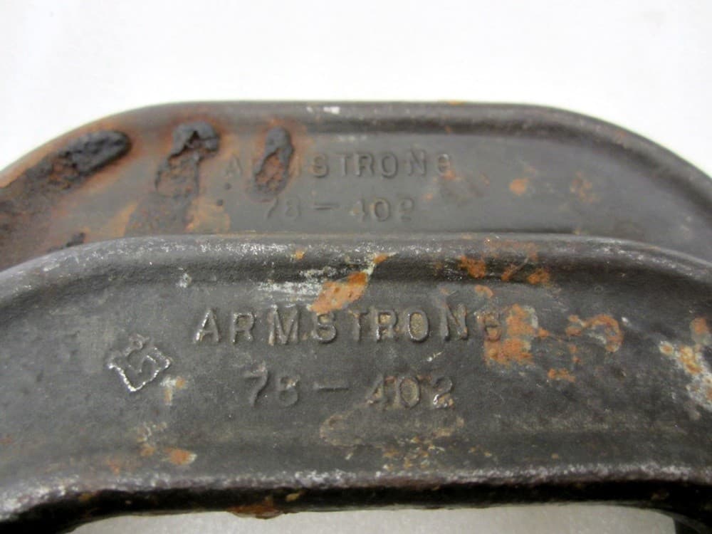 2x Armstrong Heavy Duty 2" C-Clamp 78-402 Drop Forged Made in USA 6