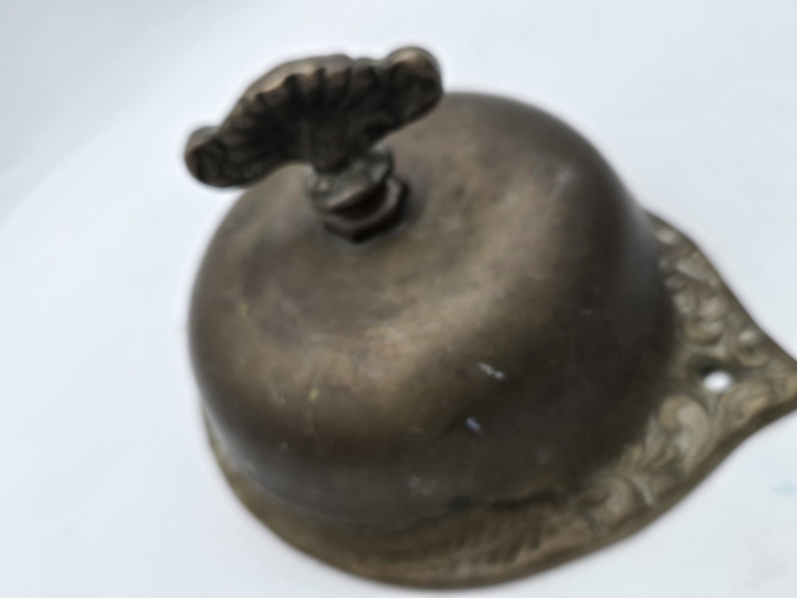 Victorian Style Mechanical Solid Brass Twist Door Bell Ringer Wall Mounted  3