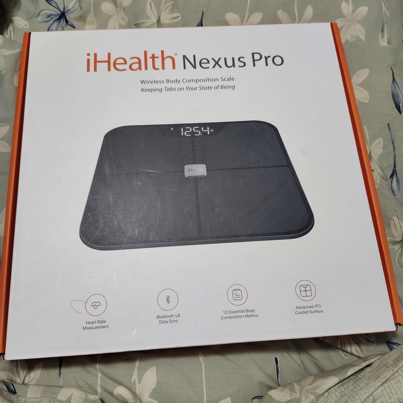 iHealth Nexus Pro Body Composition Scale Bluetooth LE Heart Rate Measurement NEW