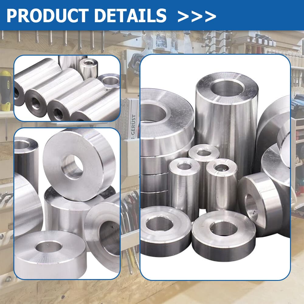 M6 M8 M10 Aluminium Stand Off Collar Bush OD 16mm Round Spacer Bushing Bonnet 5