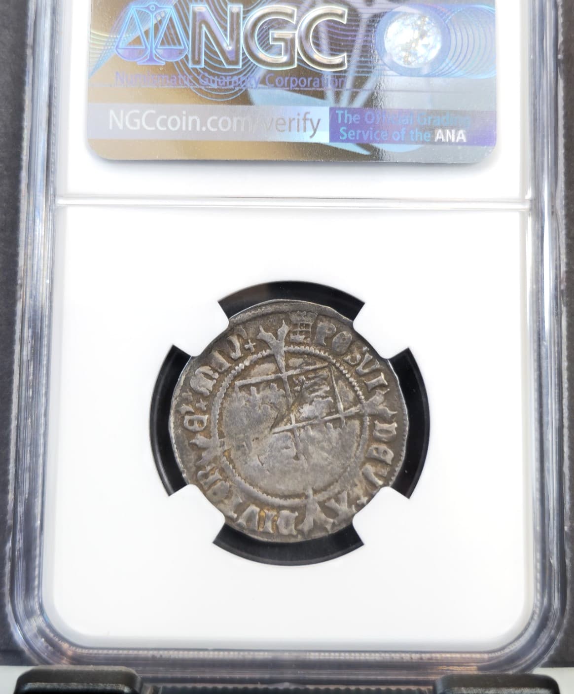 1509-26 ENGLAND 4 PENCE S-2316 KING HENRY VIII NGC VF RARE BEAUTY 2