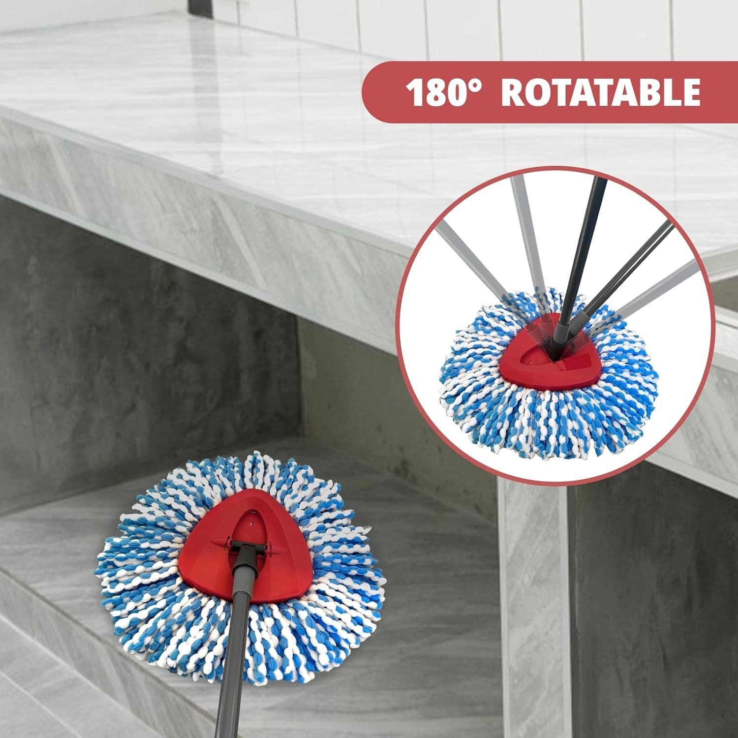 360° Rotating Replacement Mop Base Parts Refill Head Disc For O-Cedar Easy Wring 5