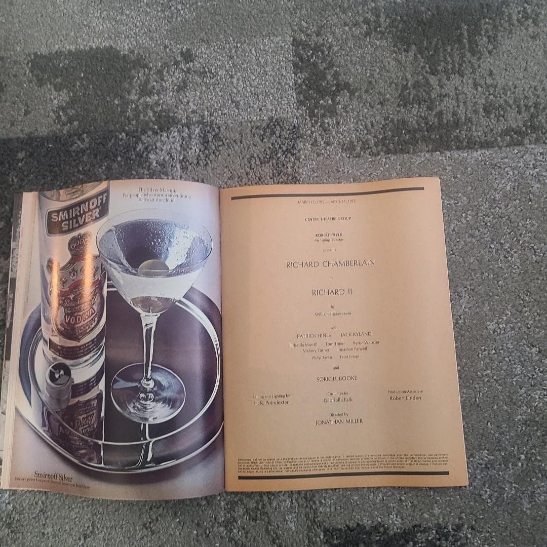 Performing Arts The Music Center Mar 1972 - Richard II Richard Chamberlain Play 3
