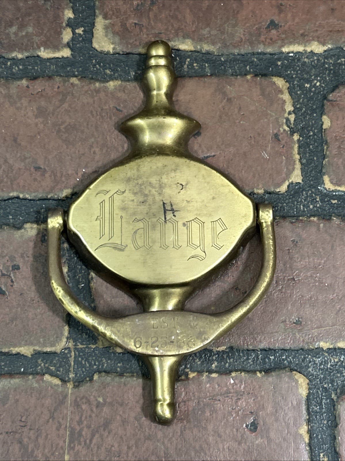 Vintage Brass Door Knocker Traditional Look 3