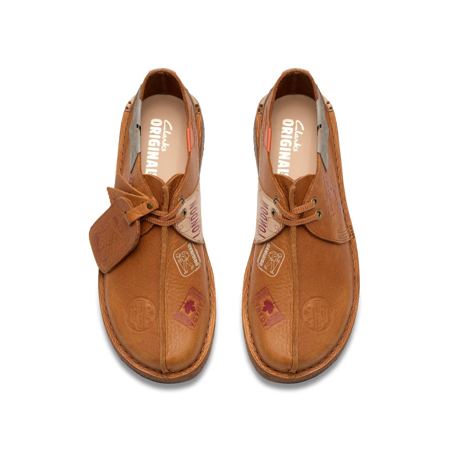 NEW Men Clarks Originals Travel Trek DESERT TREK Tan Leather "BANKROBBER" Shoes 6