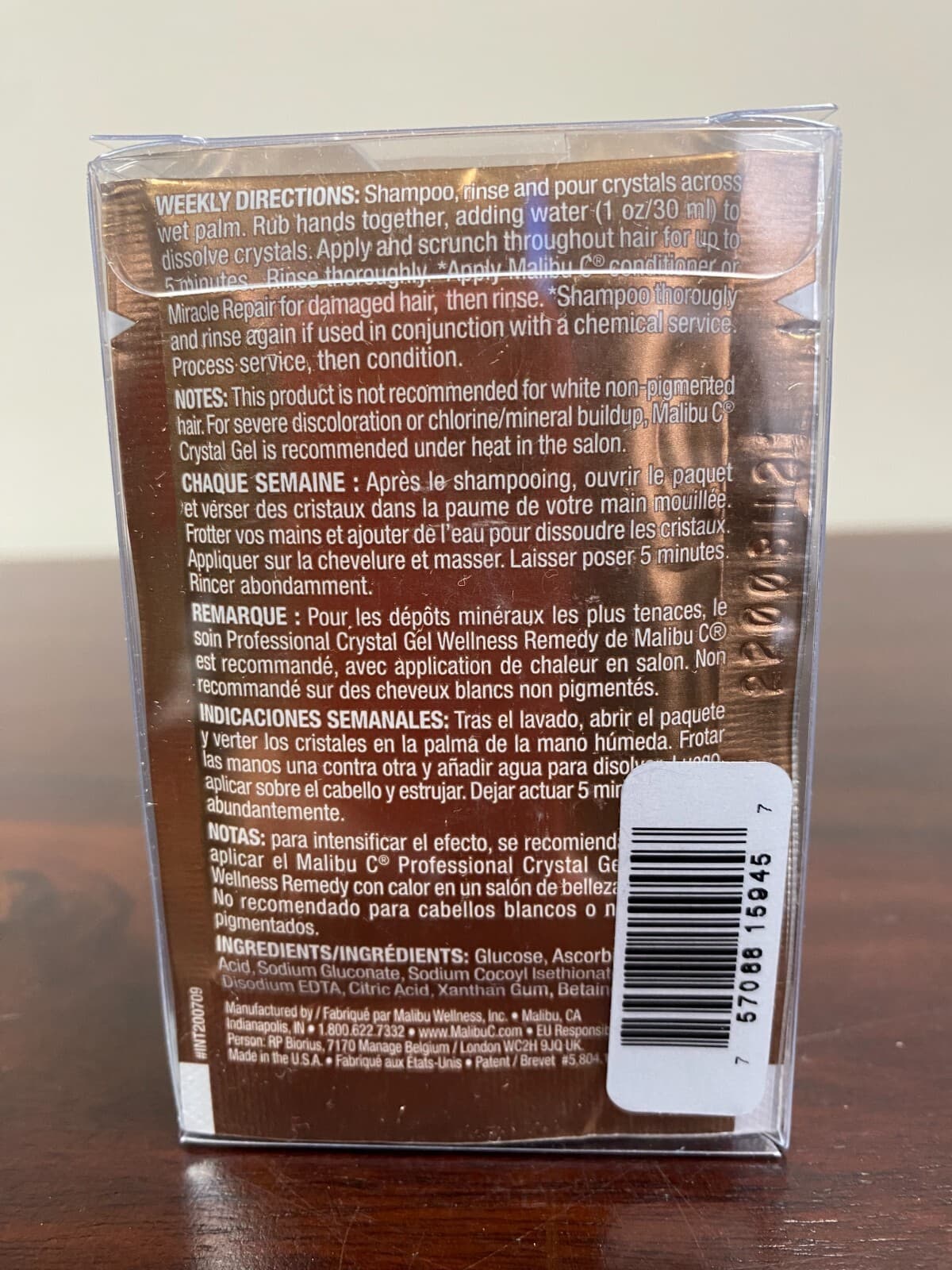 Malibu C Hard Water Demineralizer Treatments~12 Pack~New In Box Fresh 2