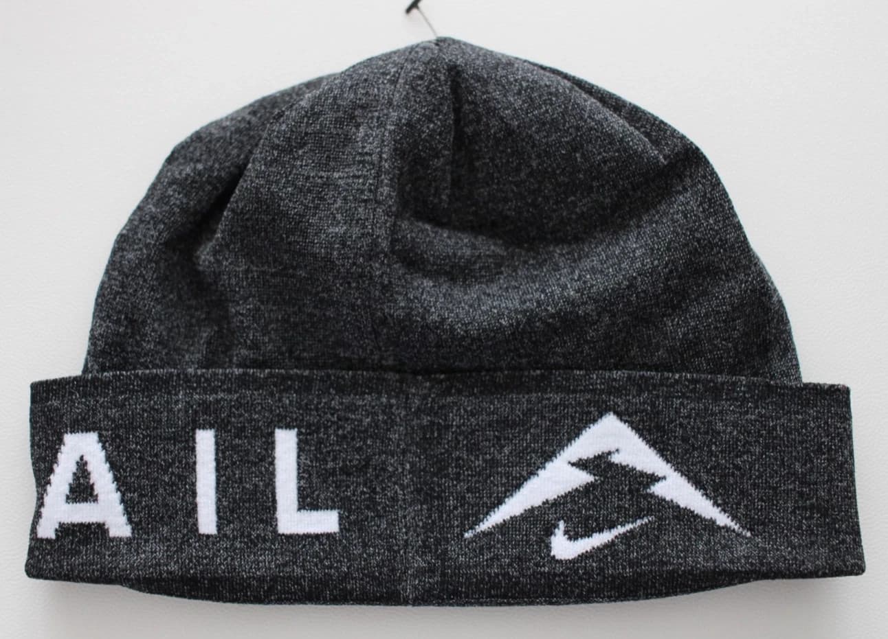 Nike Dri-Fit Trail Knit Beanie Hat Adult Black/Summit White 6